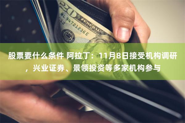 股票要什么条件 阿拉丁：11月8日接受机构调研，兴业证券、景领投资等多家机构参与